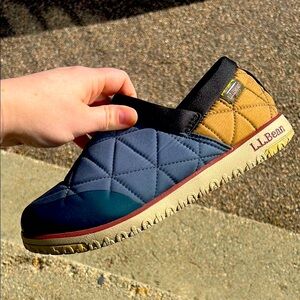 L.L. Bean Blue and Tan Athletic Shoes